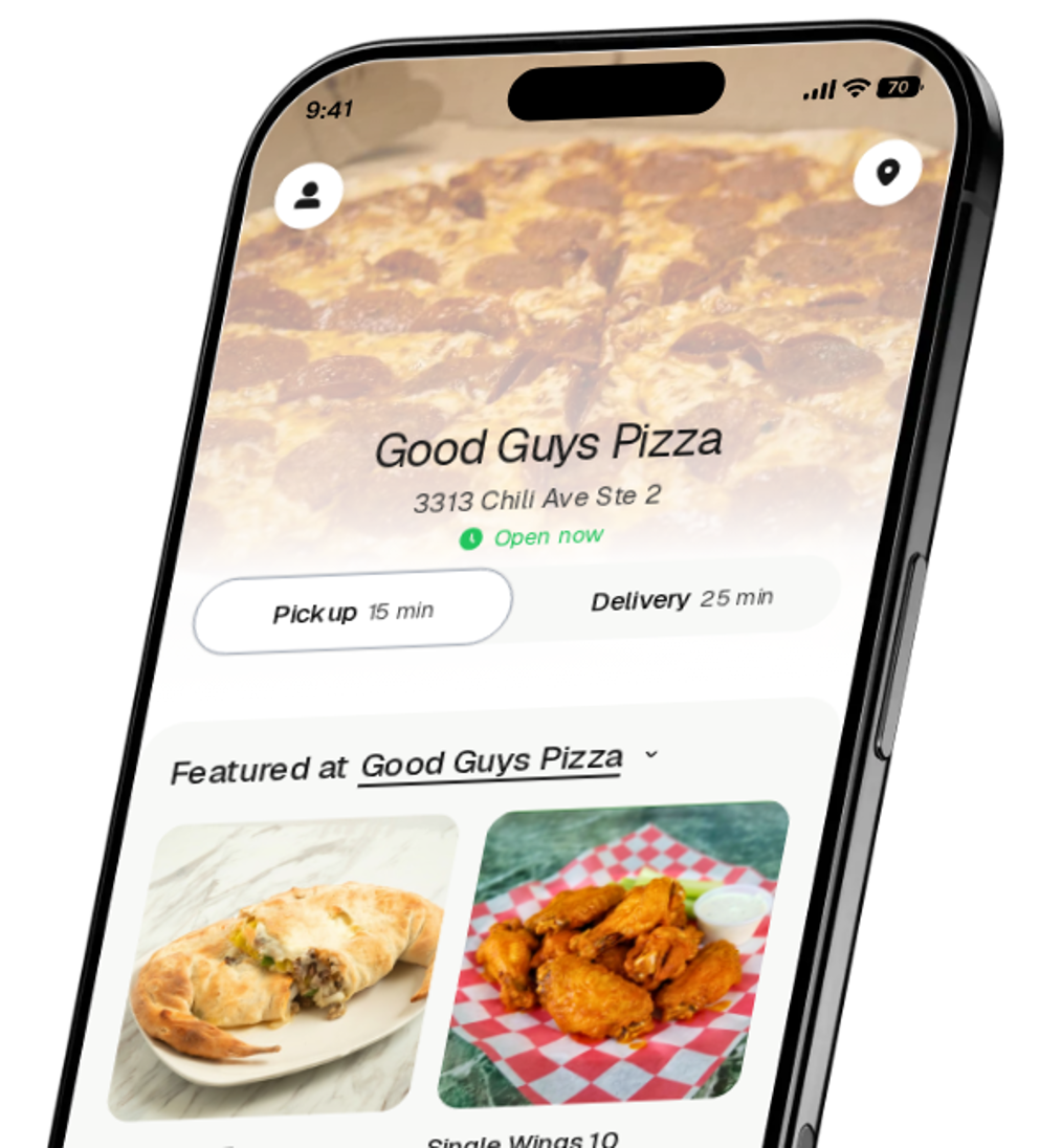 Good Guys Pizza app preview